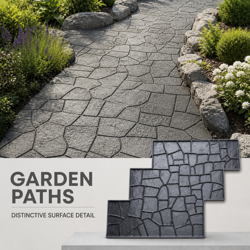 FX-103 Irregular Cobblestone Walkway Stamp - daan sa hardin