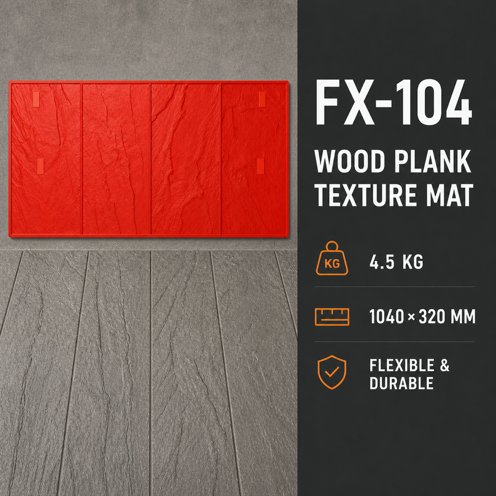 FX-104 ভার্টিক্যাল স্লেট স্ট্রিপ কংক্রিট স্ট্যাম্প - স্পেসিফিকেশন