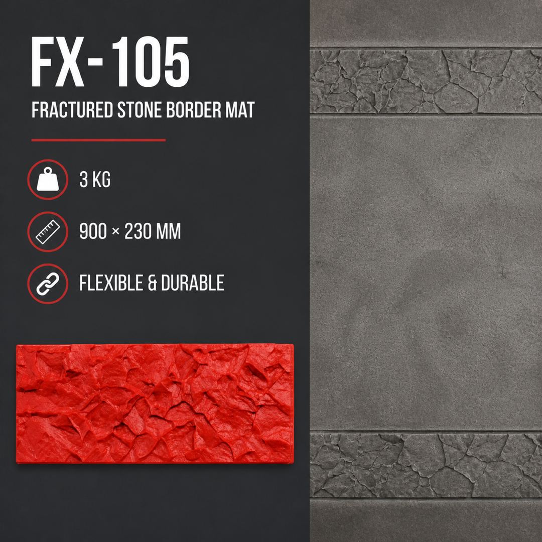 FX-105: Mẫu gạch hình đá rubble không đều - thông số kỹ thuật