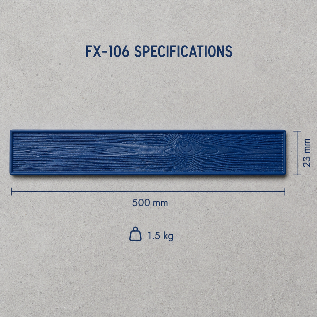 FX-106 Wood Grain Plank Concrete Skin - specifications