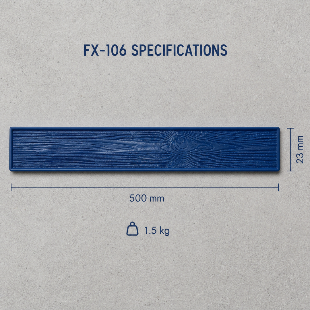 FX-106 Wood Grain Plank Concrete Skin - specifications