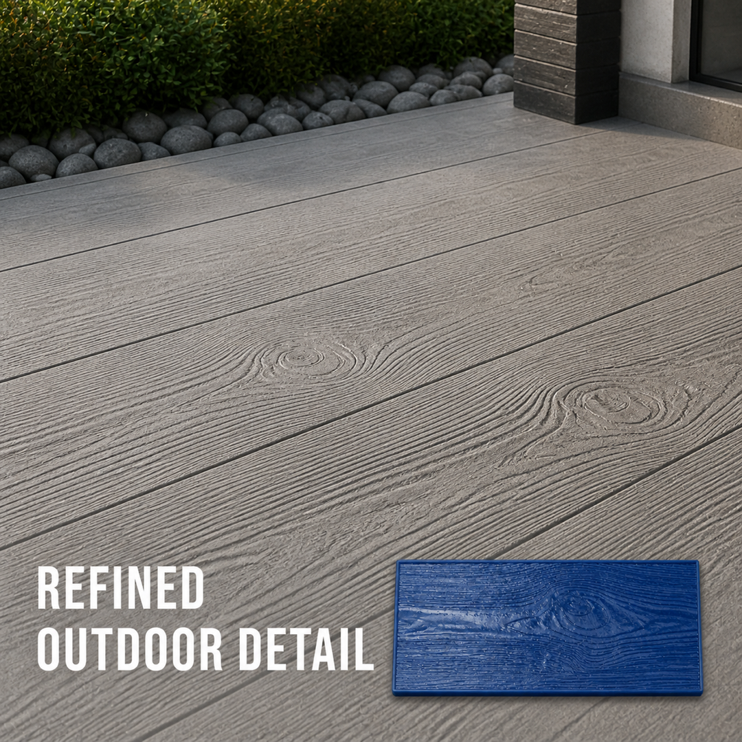 FX-106 Wood Grain Plank Concrete Skin - application