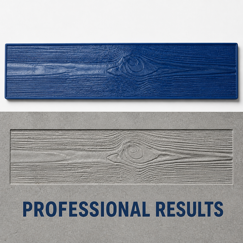 FX-106 Wood Grain Plank Concrete Skin - professional results