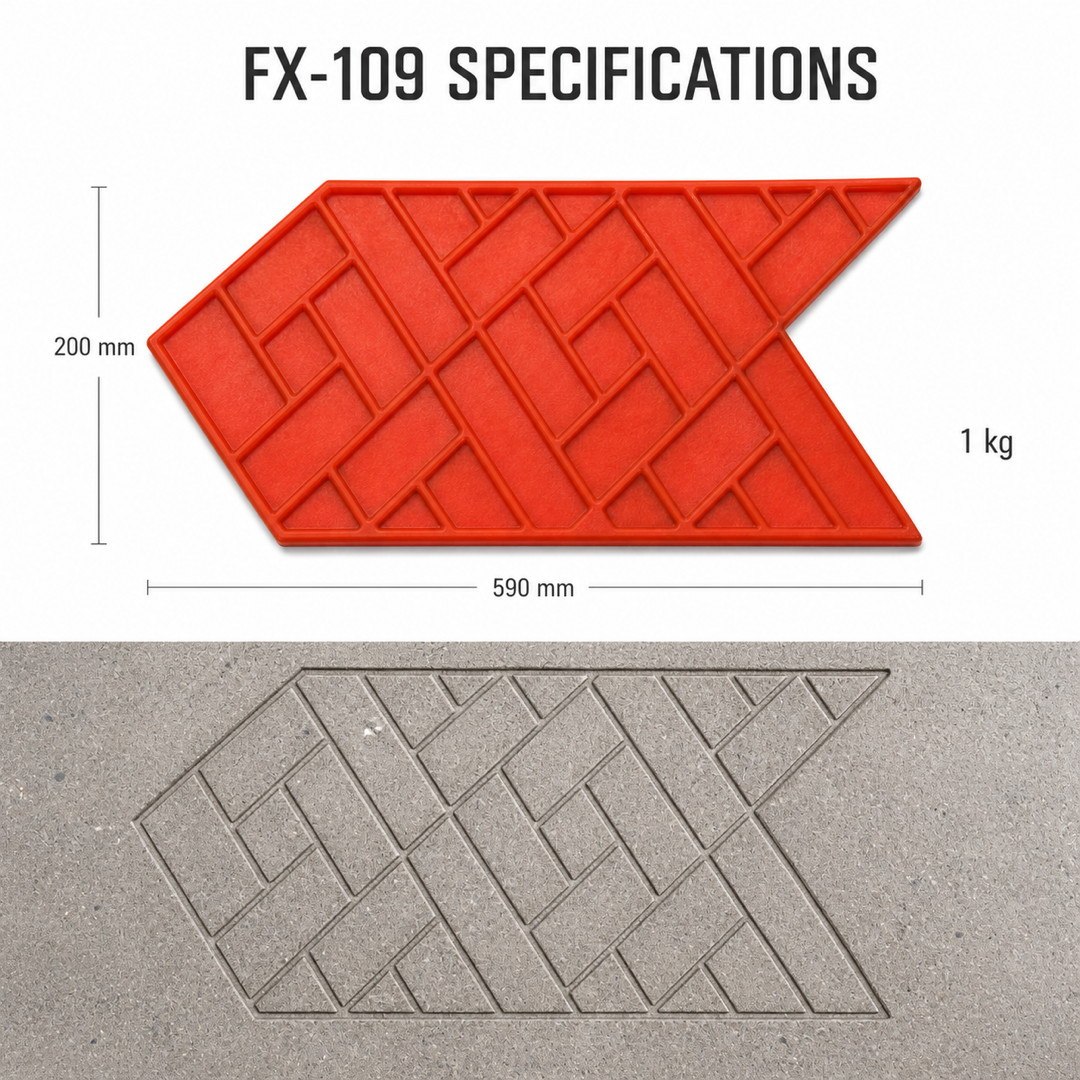 FX-109 Herringbone Chevron Brick Border - specifications