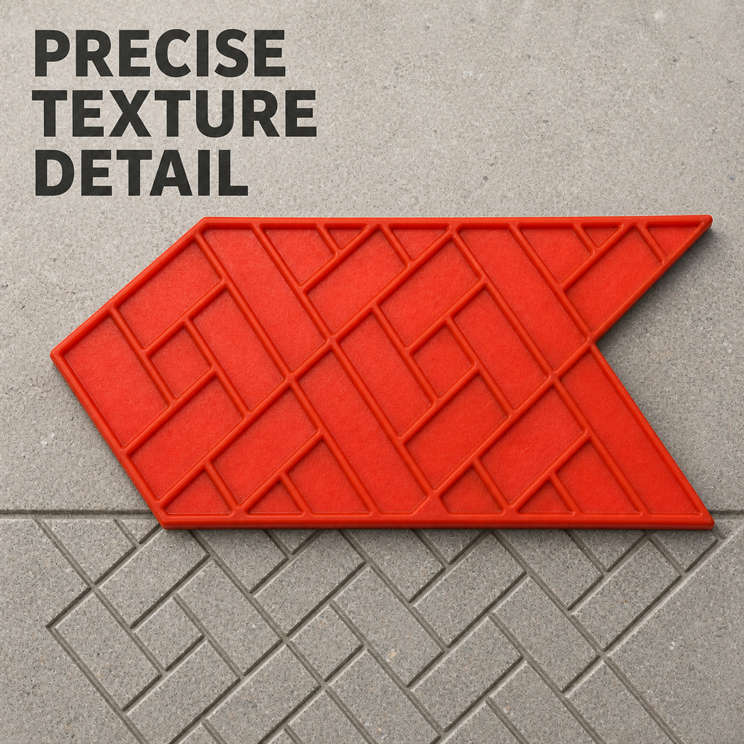 FX-109 Herringbone Chevron Brick Border - texture detail