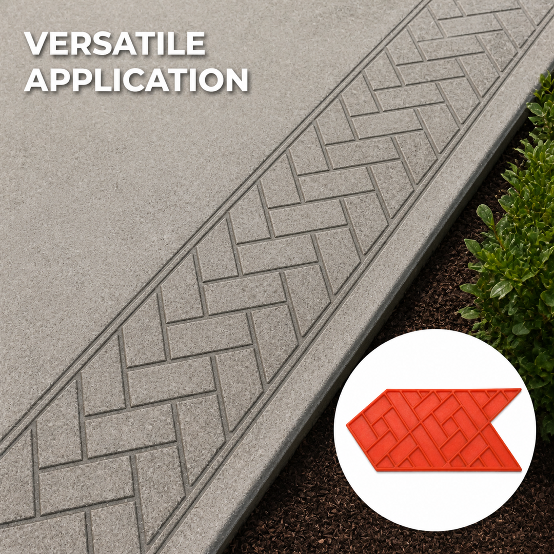 FX-109 Herringbone Chevron Brick Border - commercial