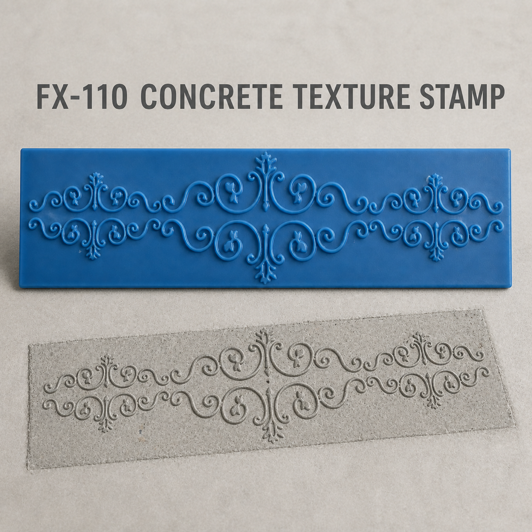 FX-110 แม่พิมพ์ลาย Ornamental Scroll สำหรับขอบคอนกรีต
