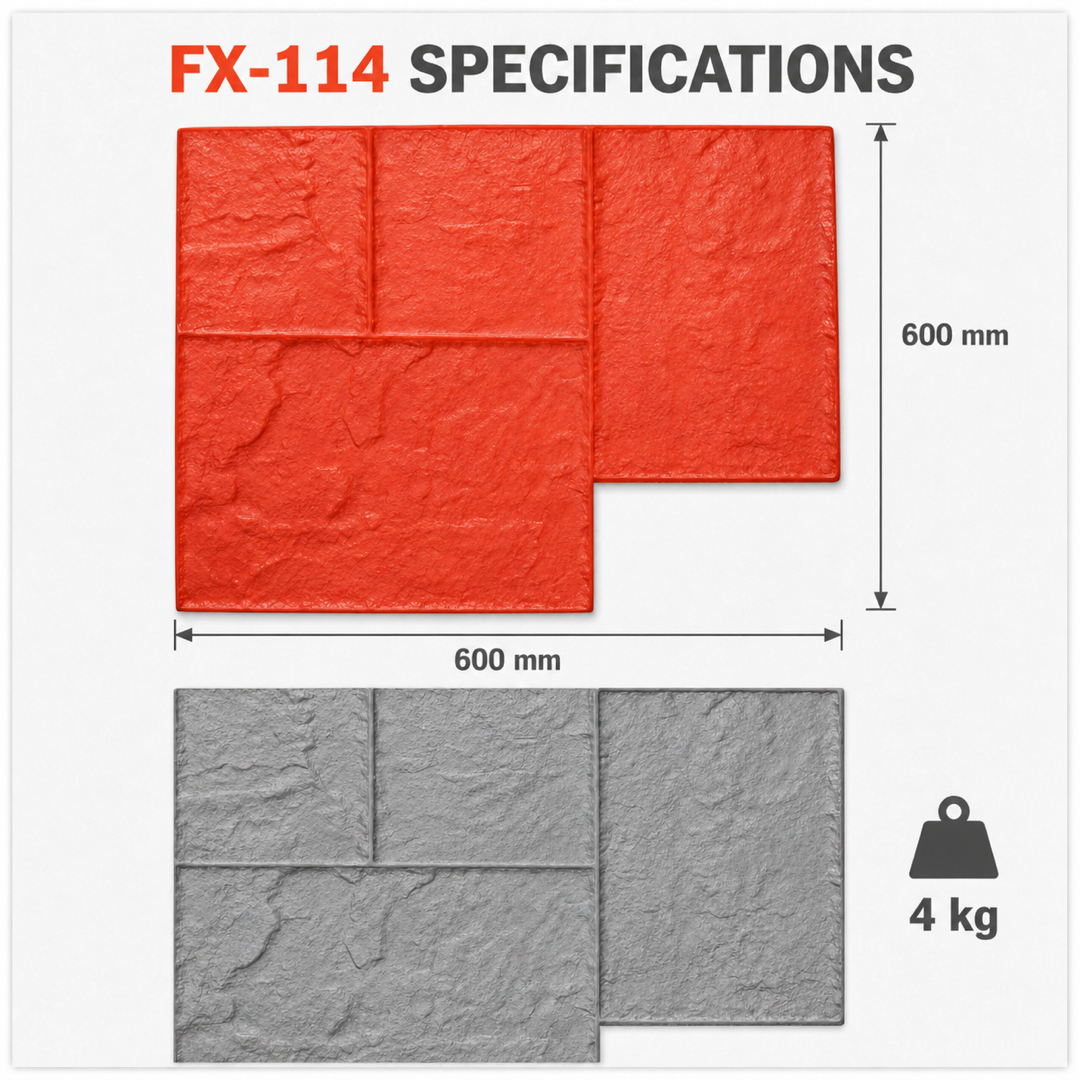 FX-114 Cap Penurap Batu Pasir Licin - spesifikasi