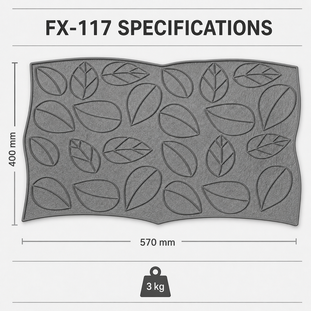 FX-117 ရွက်ပုံ အလှဆင် ကွန်ကရစ်ပုံ - ဇင်္ကာင်းအချက်အလက်များ