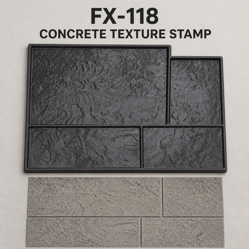 FX-118 Panel Konkrit Slate Empat Slab - utama