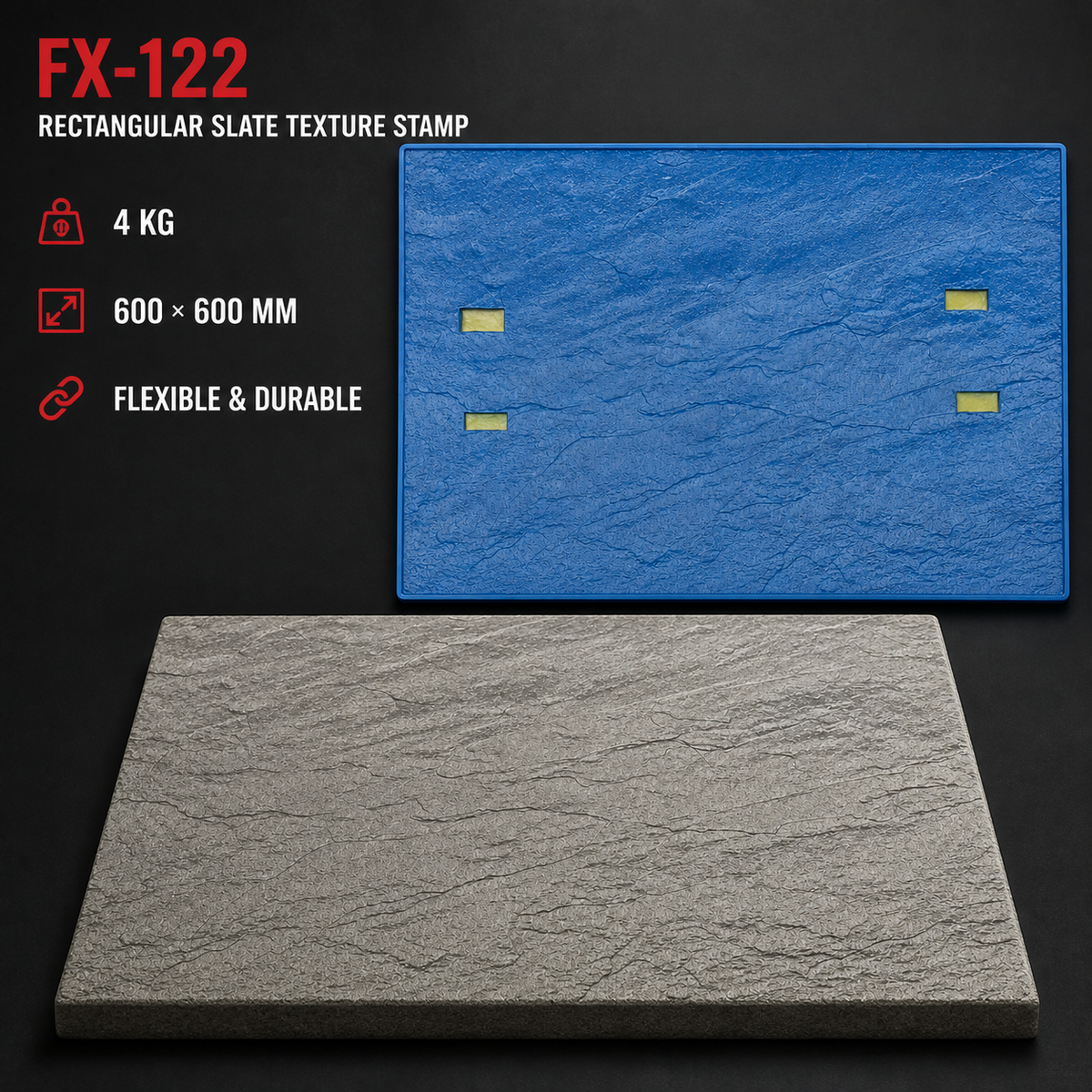 FX-122, большая бесшовная текстурная пленка "Сланец" - технические характеристики.