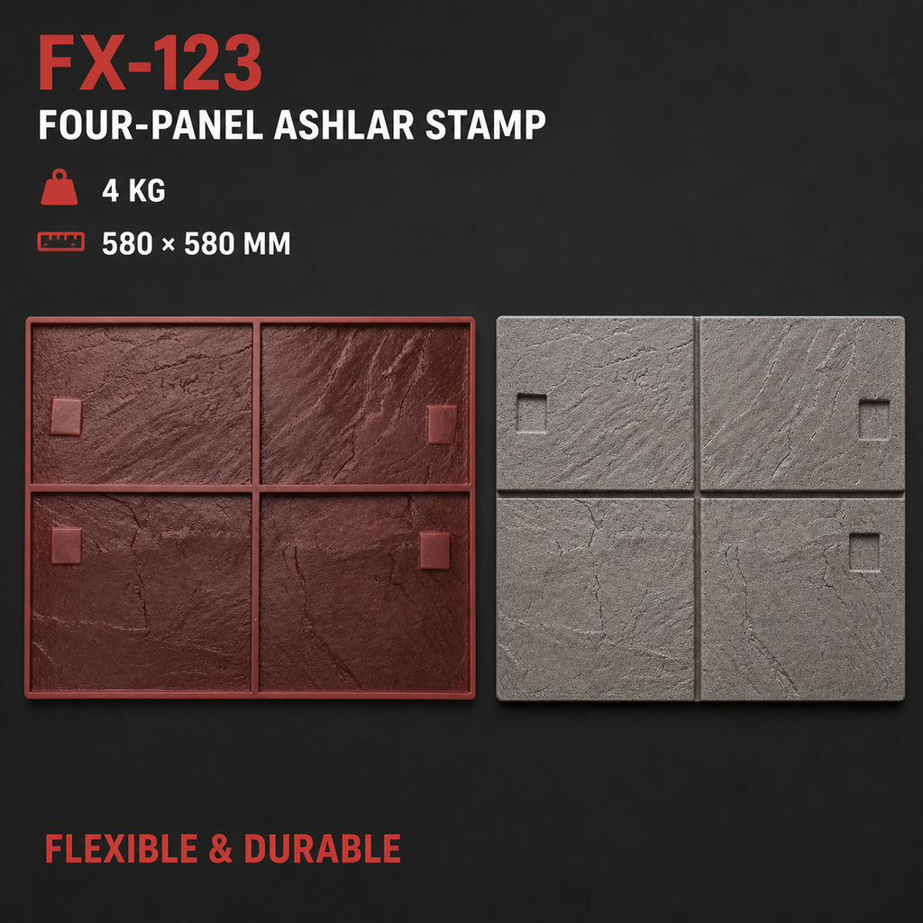 FX-123 Saplı Dört Parçalı Levha Kalıbı - teknik özellikler