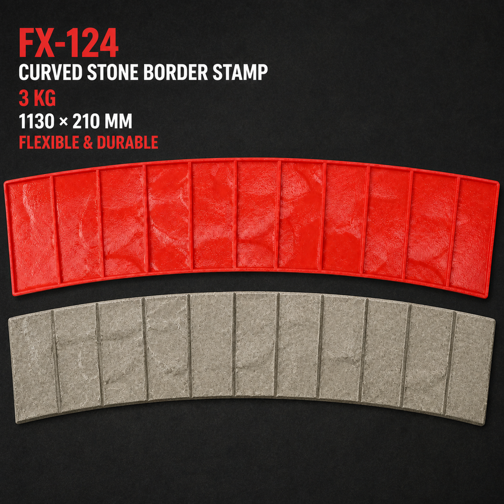 FX-124 Curved Stone Concrete Border Stamp - विनिर्देश
