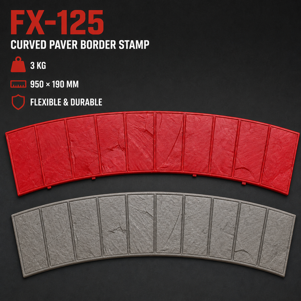 FX-125 彎曲磚混凝土邊緣紋樣 - 規格