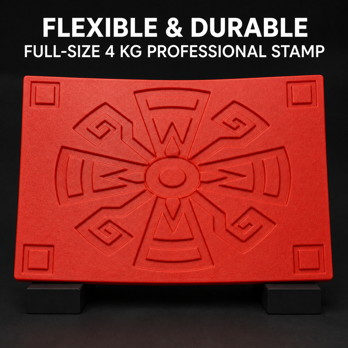 FX-130 molde de relieve con medallón geométrico de sol - flexible y duradero