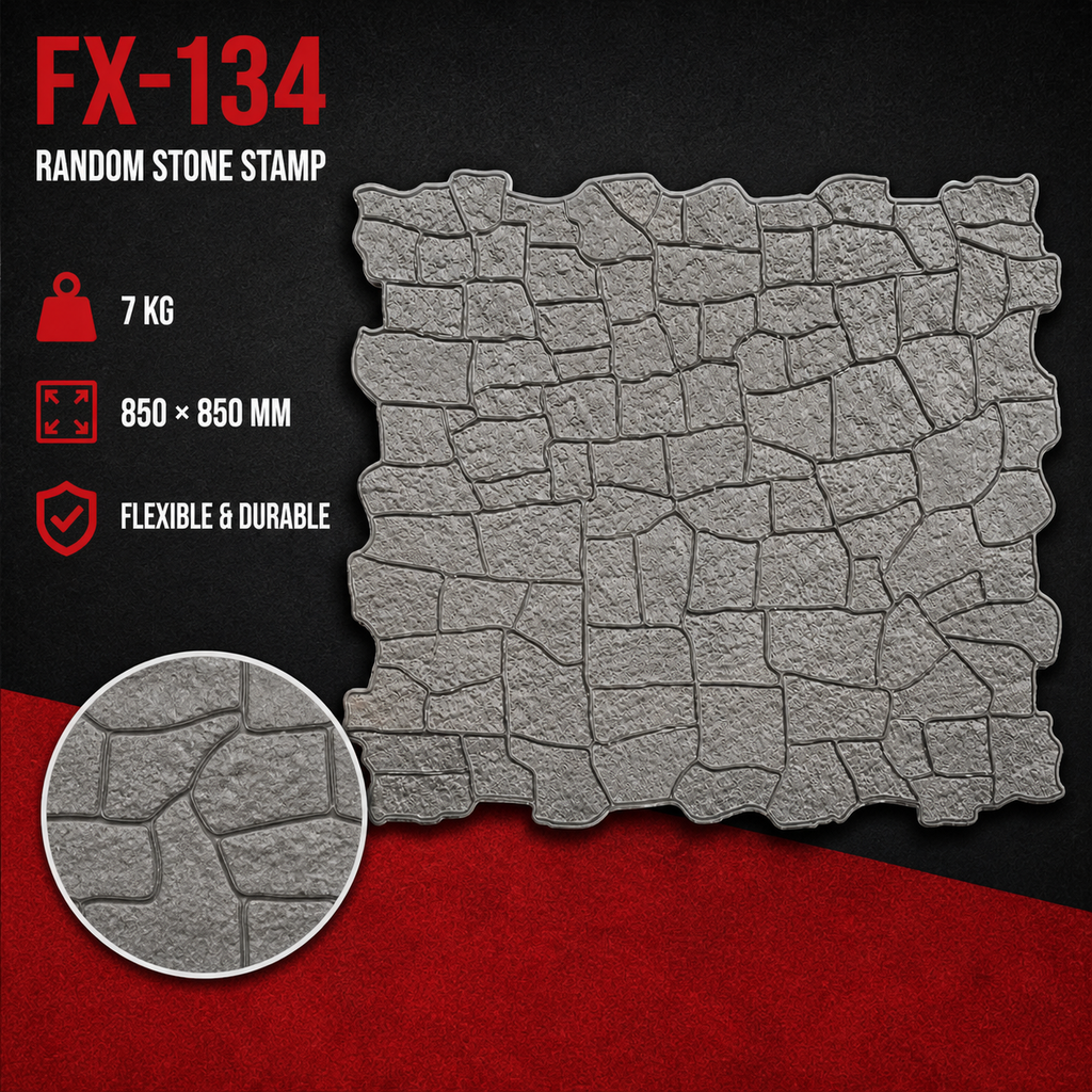 FX-134 Stacked Ledgestone Wall Stamp - specifications