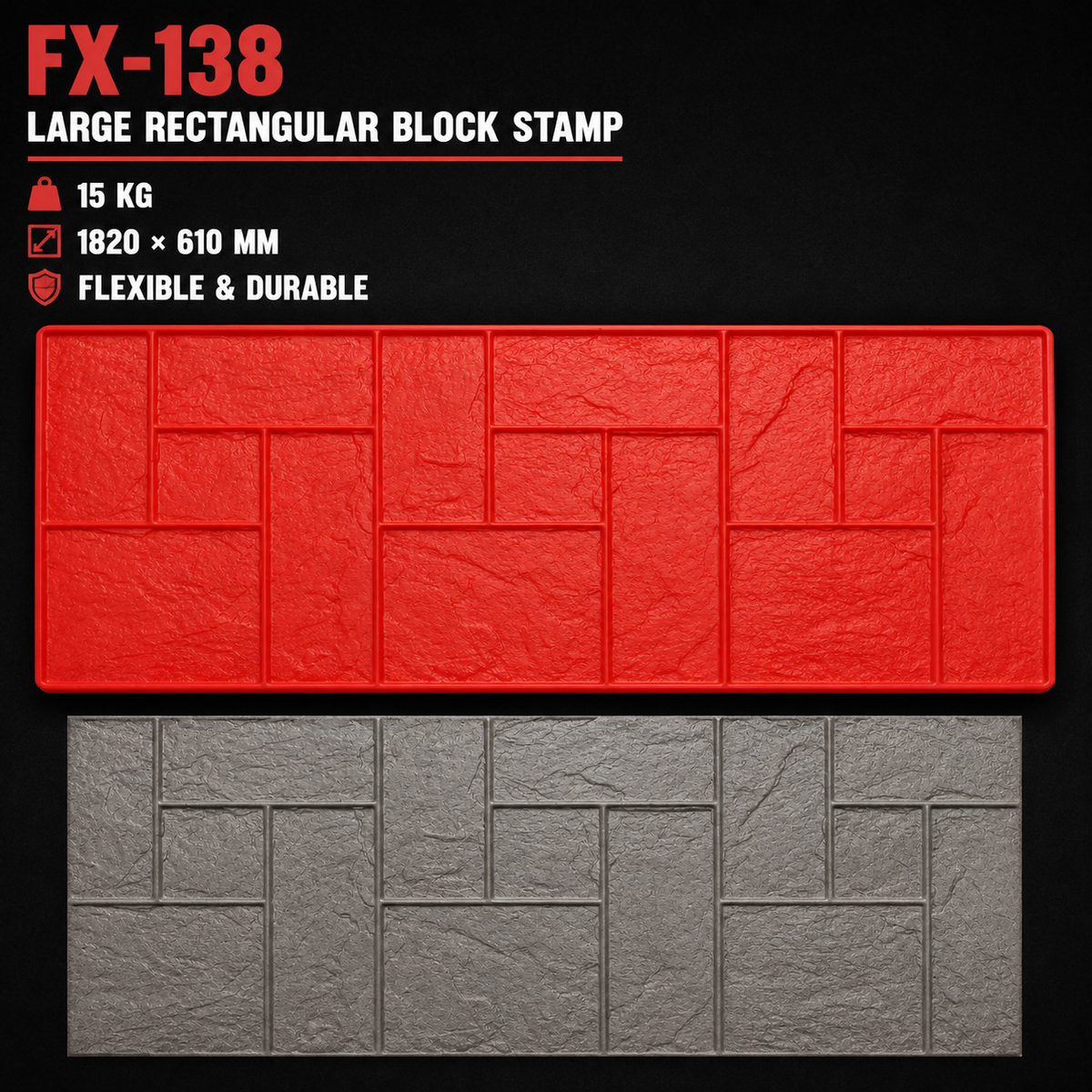 FX-138 Modular Ashlar Slate Stamp Panel - အသေးစိတ်အချက်အလက်များ