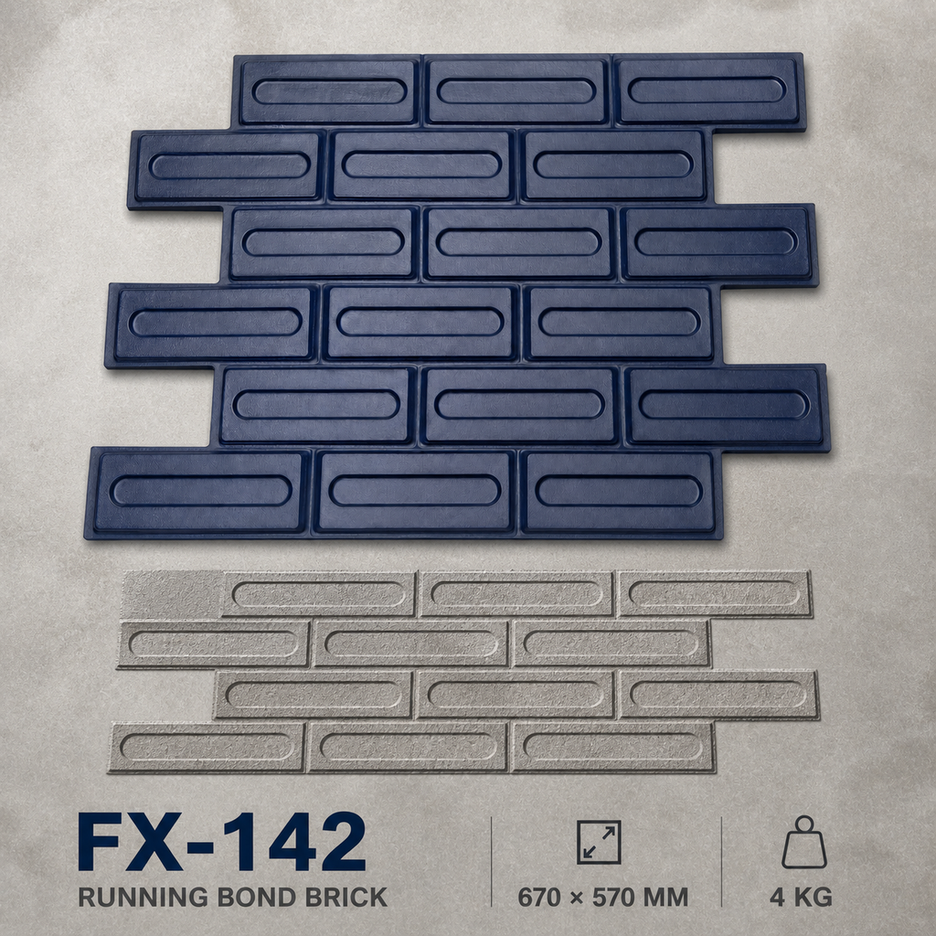 FX-142 Cap Dinding Konkrit Bata Memanjang - spesifikasi