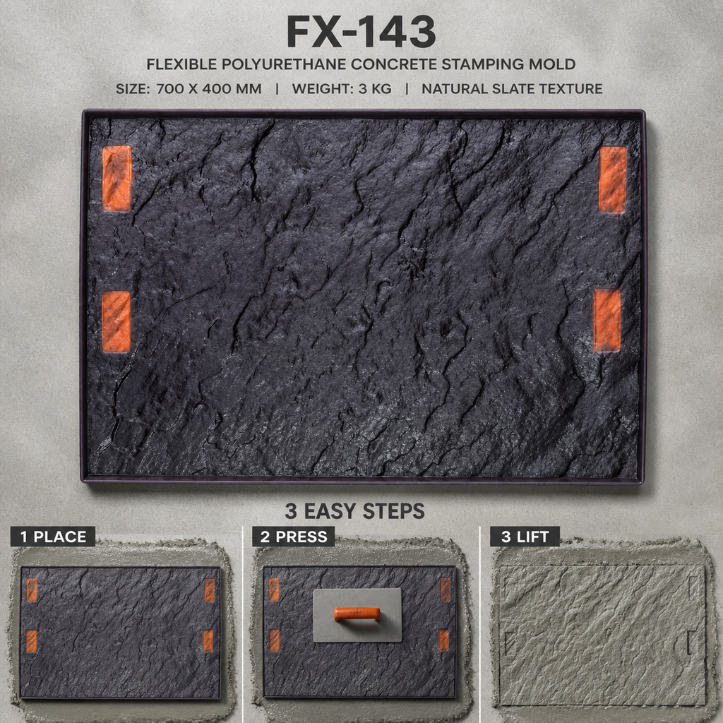FX-143 손잡이형 러프 록 텍스처 매트 - 3단계