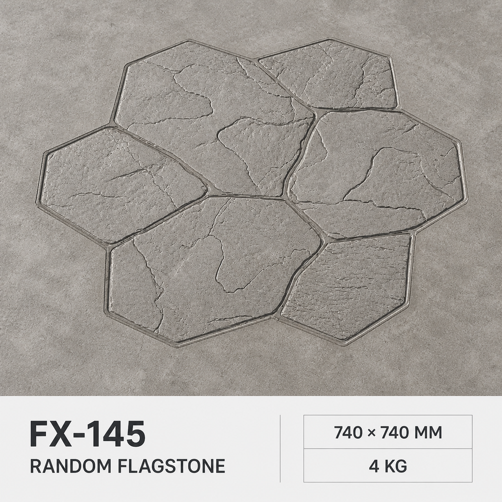 FX-145 緊湊型旗石六角組合印花 - 規格