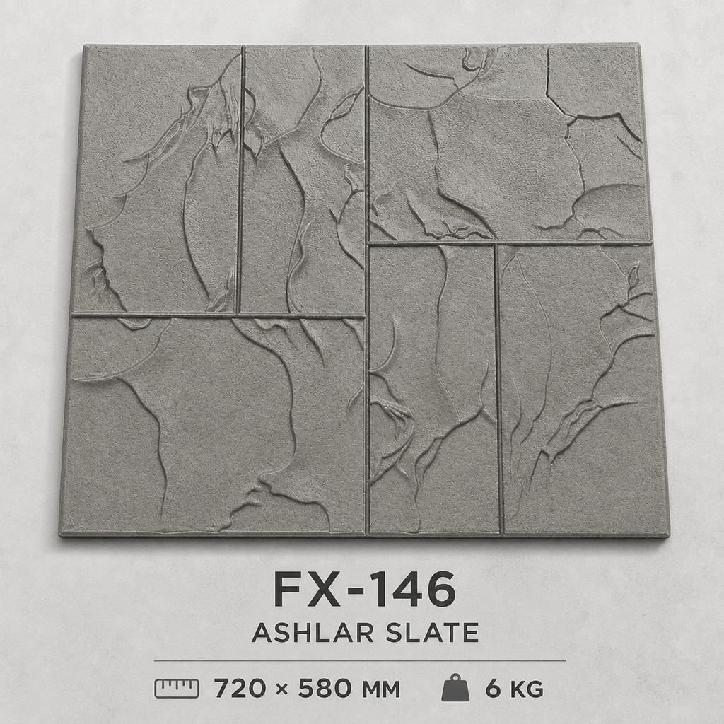 FX-146 Artistic Slate Tile Stamp Panel - specifications