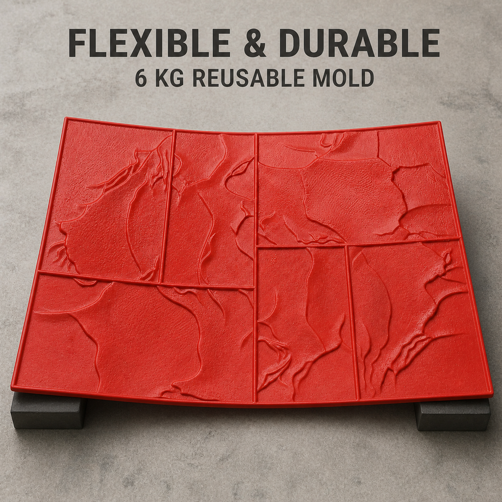FX-146 Artistic Slate Tile Stamp Panel - flexible durable