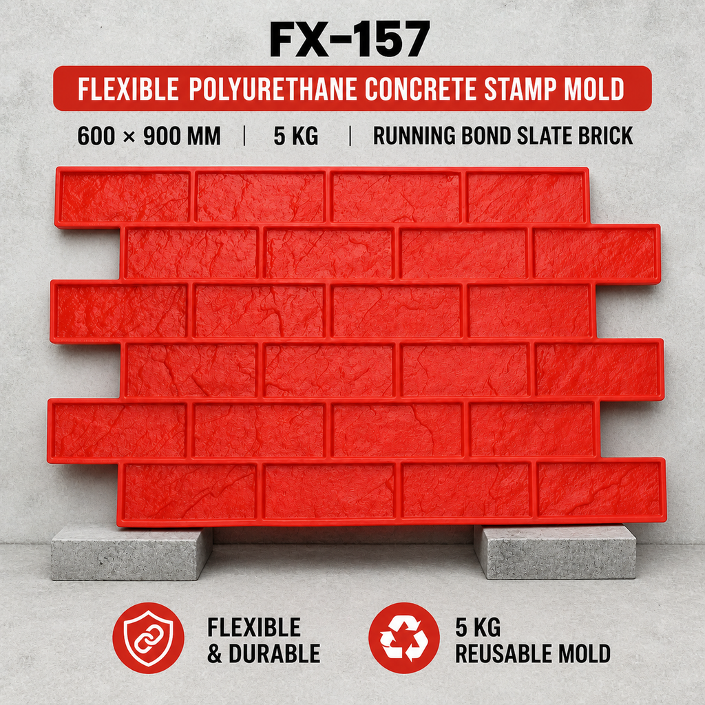 FX-157 sello clásico de pared de ladrillo con aparejo a soga - flexible y duradero