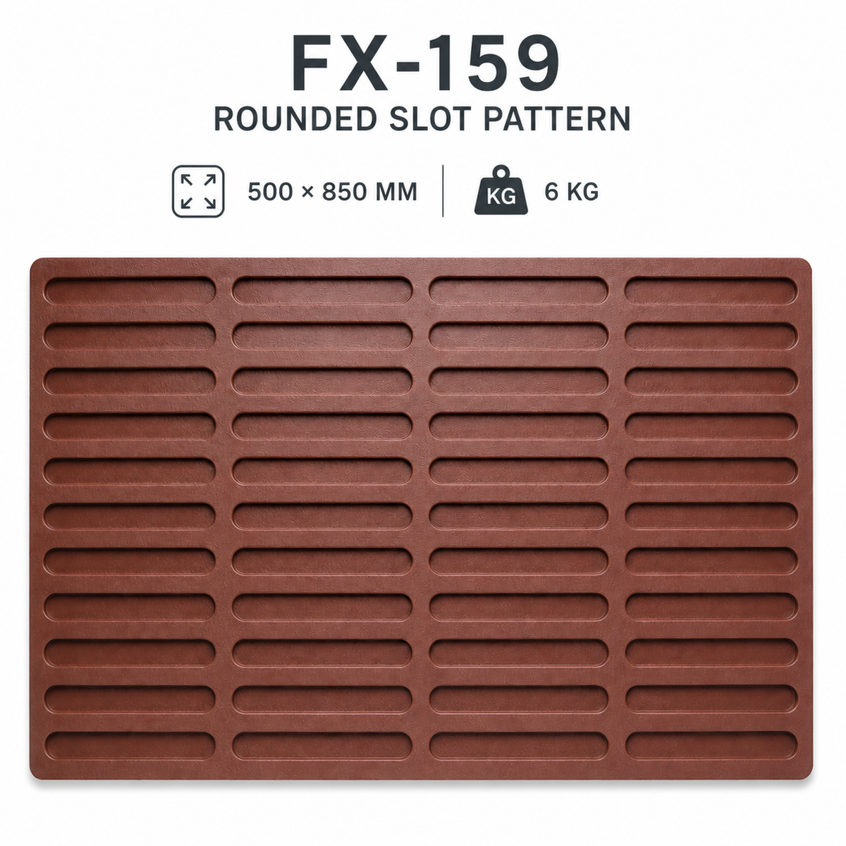 Formă de beton FX-159 pentru canal de drenaj cu nervuri - specificații