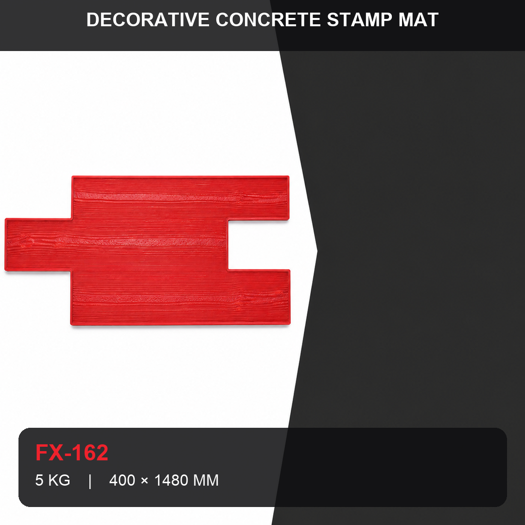 Ștampă pentru beton FX-162, model "Scândură de lemn", tip "Tongue-and-Groove" - specificații.