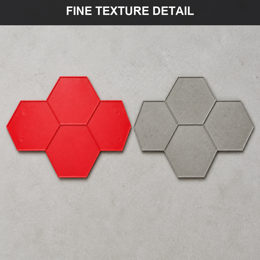 FX-165 Large Honeycomb Paver Stamp - texture detail