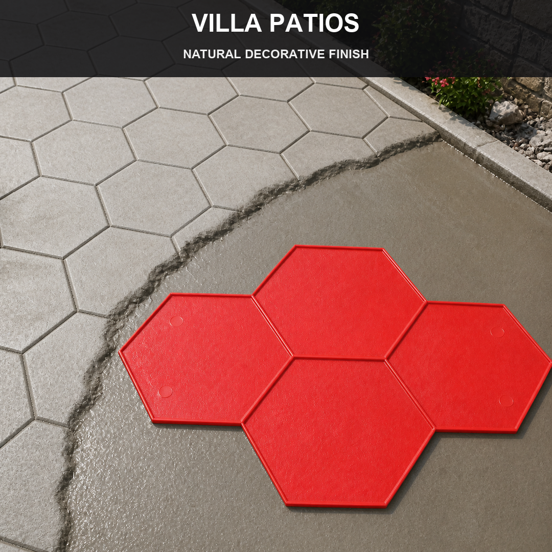 FX-165 Large Honeycomb Paver Stamp - villa patios