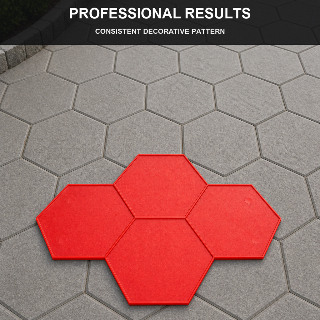 FX-165 Large Honeycomb Paver Stamp - professional results