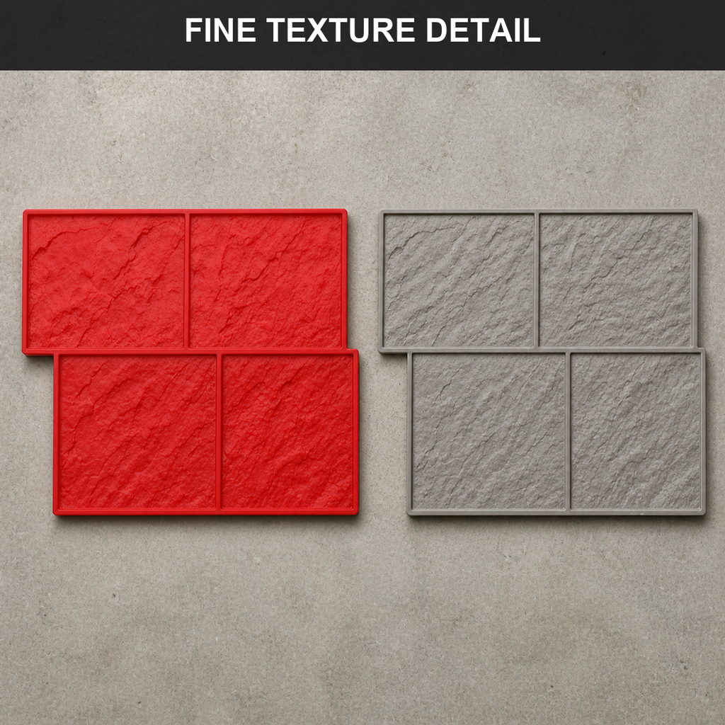 Ștampilă pentru beton FX-169, model Ashlar, detaliu textură.