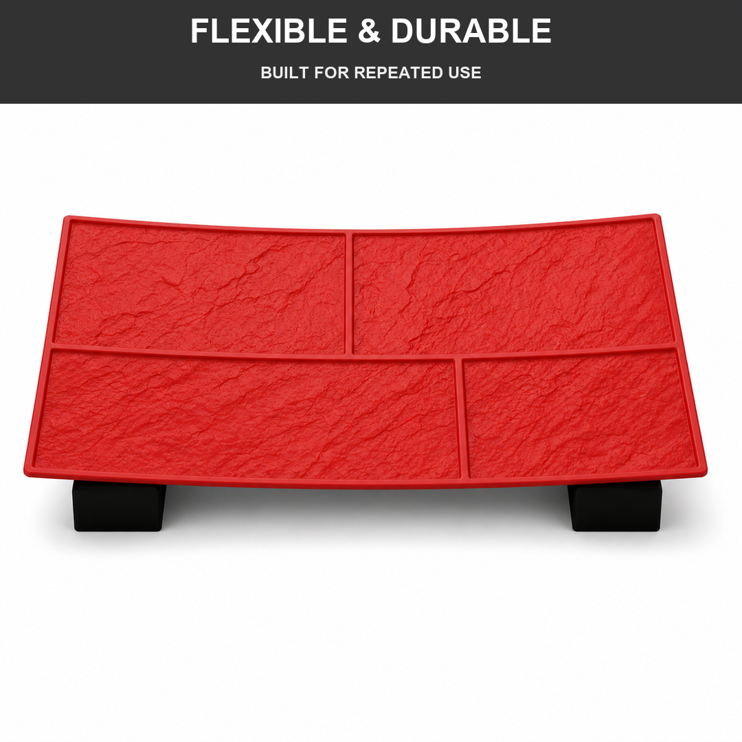 Ștampilă pentru beton FX-169, model Ashlar, flexibilă și durabilă.