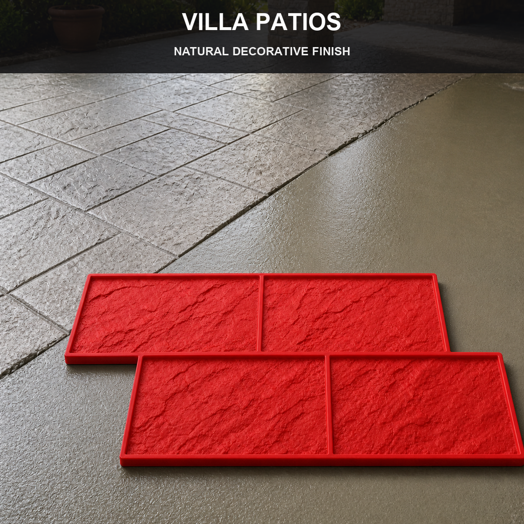 Ștampilă pentru beton FX-169, model Ashlar, pentru terase de vilă.