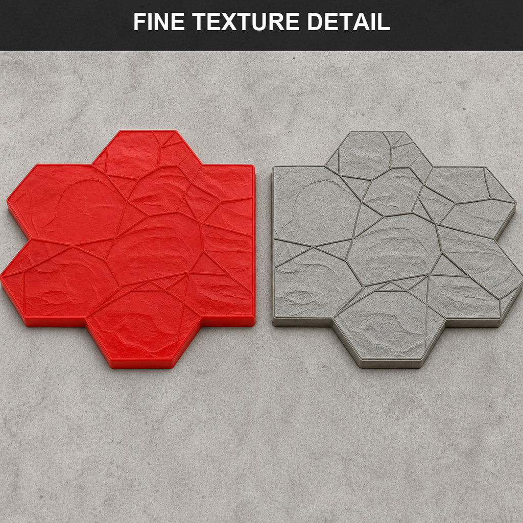 FX-171 Panel Setem Flagstone Tidak Sekata - perincian tekstur