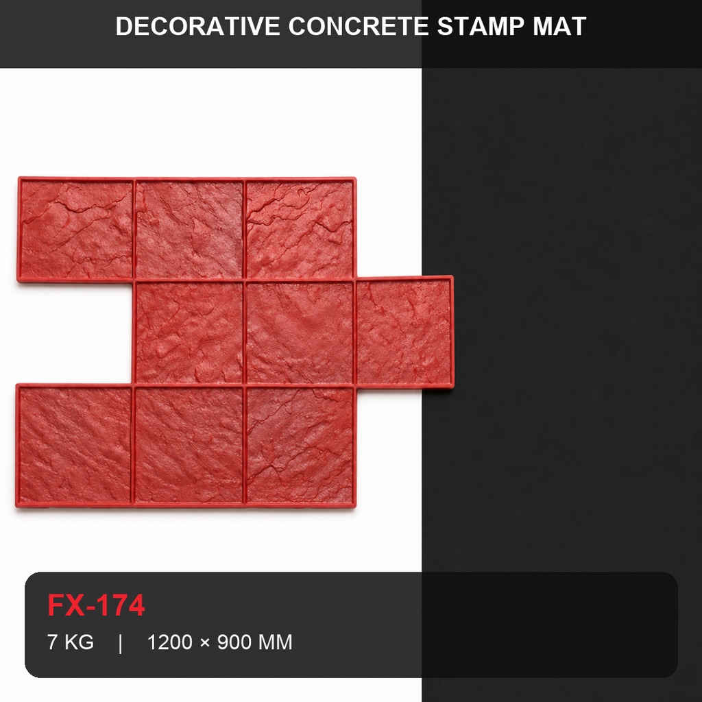 FX-174 Modular Ashlar Tile Stamp Panel - especificaciones