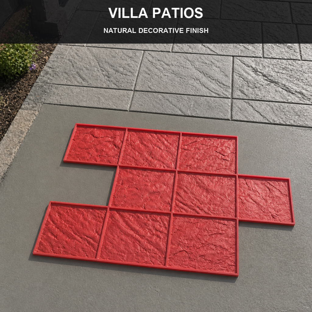 FX-174 Modular Ashlar Tile Stamp Panel - patios de villa