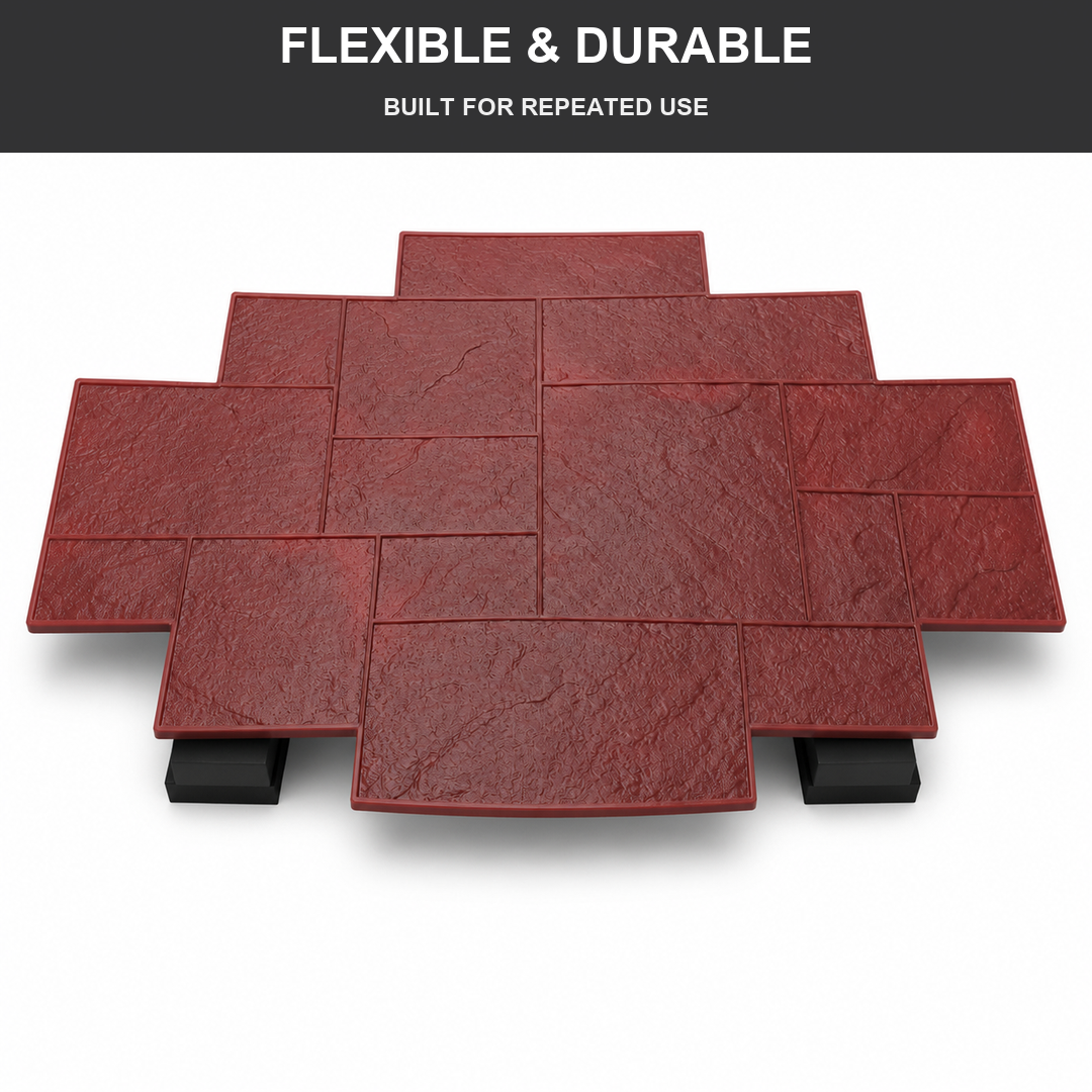 FX-176 Panel Setem Grid Ashlar Besar - fleksibel tahan lama