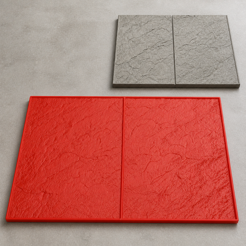 Textură FX-177 pentru beton, aspect de piatră aspră dublă - imagine principală