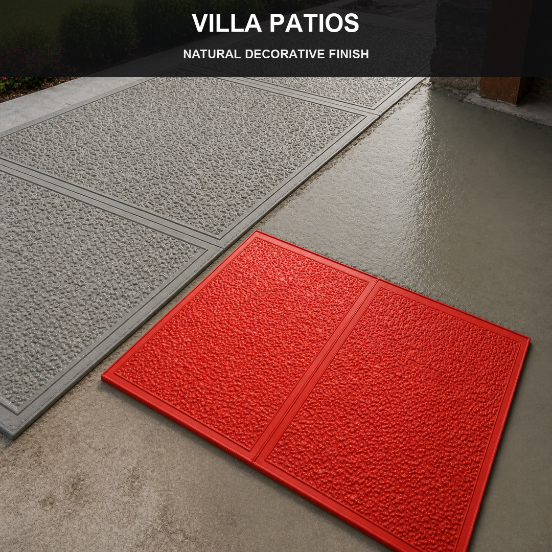 FX-178 Double Pebble Texture Stamp Panel - patios de villa