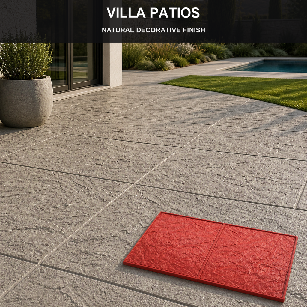 FX-180 Çift Yüzeyli Pürüzlü Levha Desenli Beton Kalıbı - villa verandaları