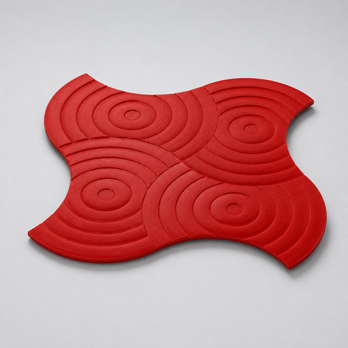 FX-182 Concentric Ripple Decorative Stamp - hero raw