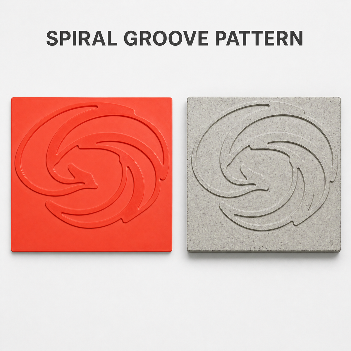 FX-186 Dolphin Swirl Decorative Relief Mold - detalle de textura sin procesar