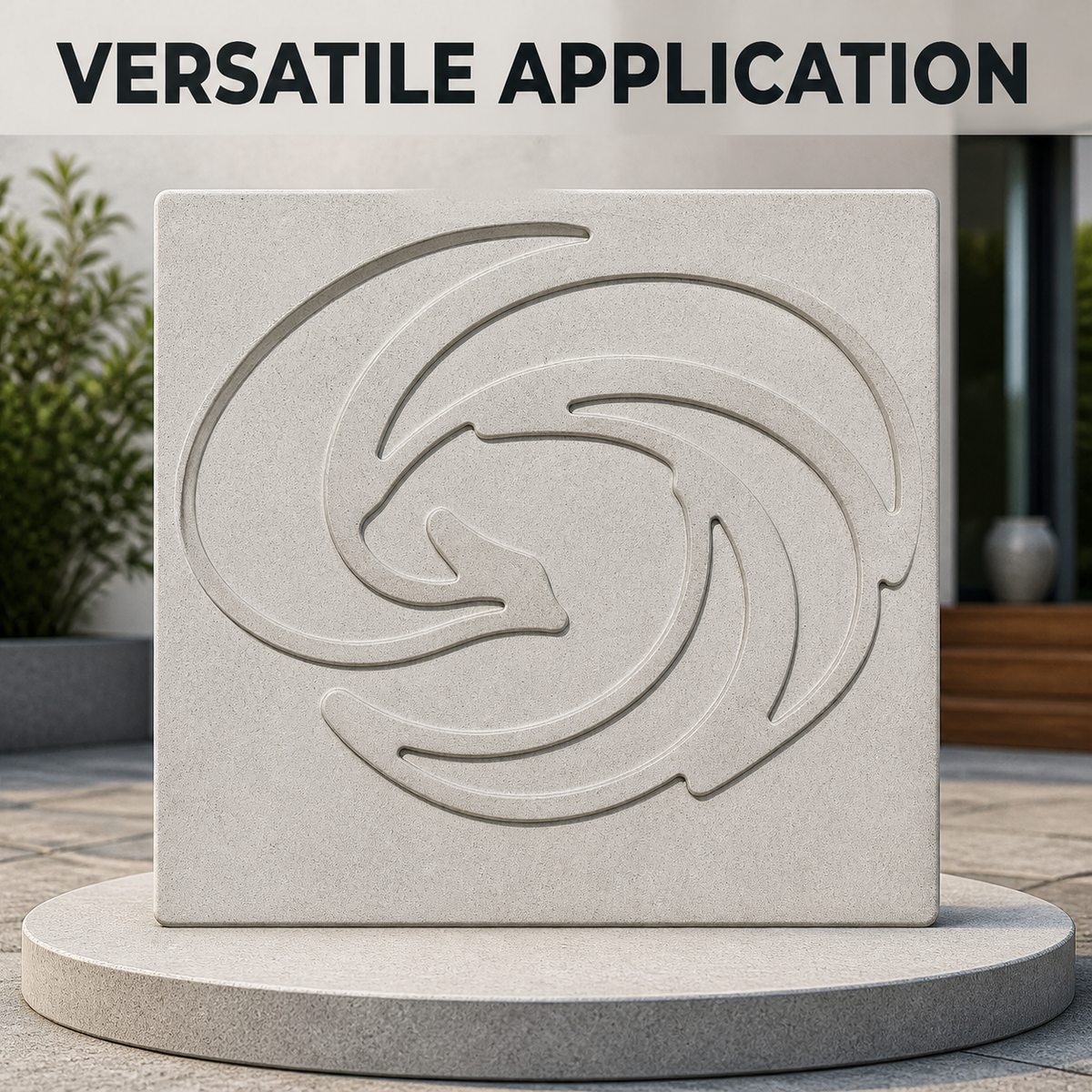 FX-186 Dolphin Swirl Decorative Relief Mold - aplicación versátil sin procesar