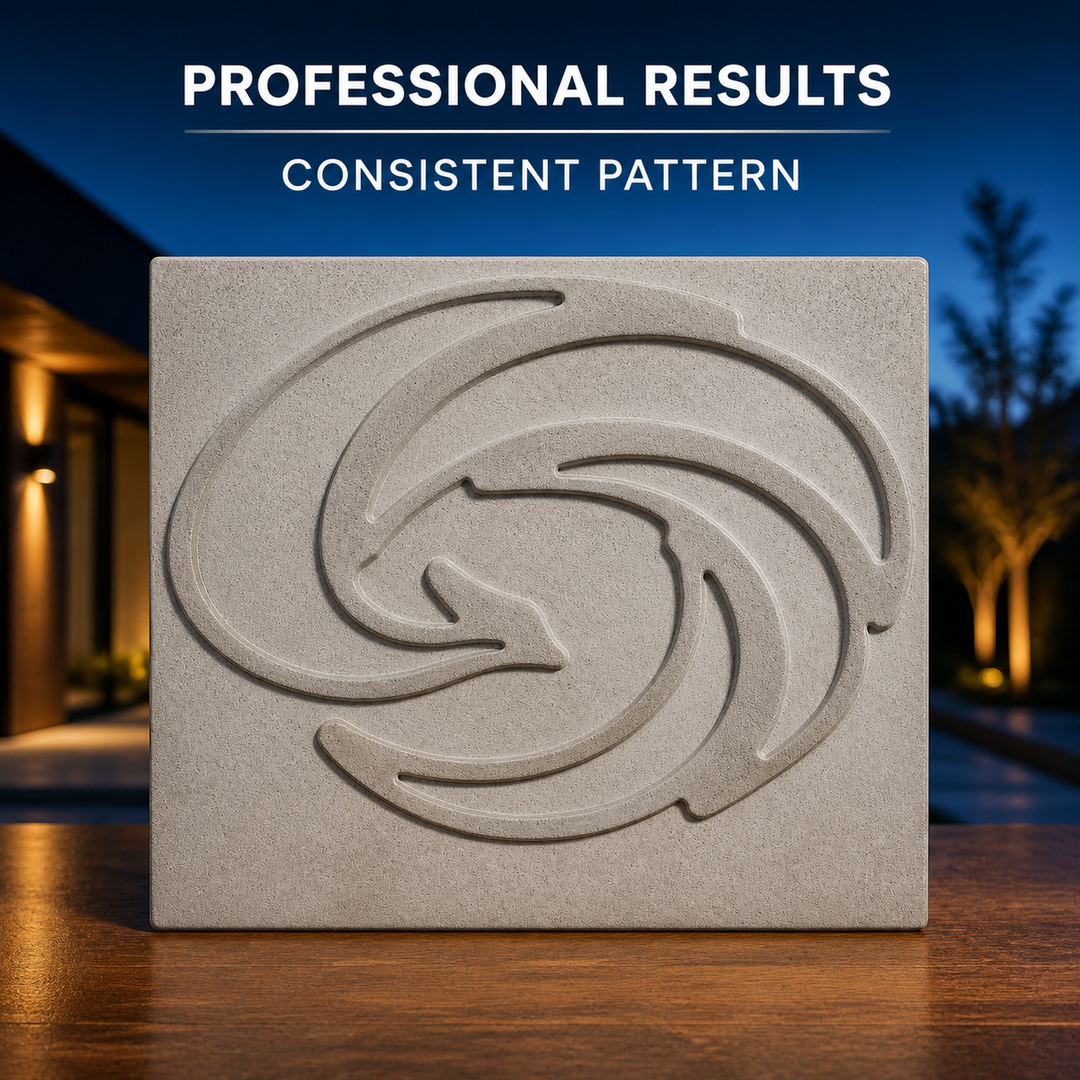 FX-186 Dolphin Swirl Decorative Relief Mold - resultados profesionales
