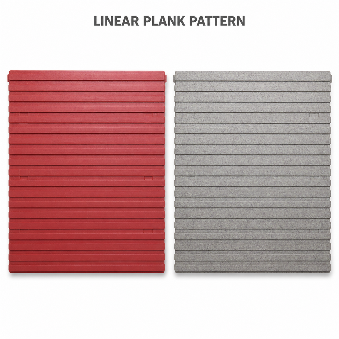 FX-187 Linear Ribbed Concrete Texture Panel - detalle de textura
