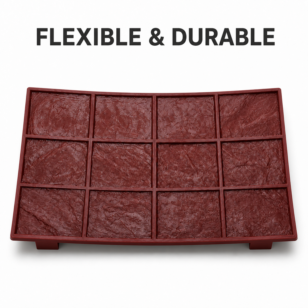 FX-189 Twelve-Tile Slate Stamp Panel - flexible y duradero