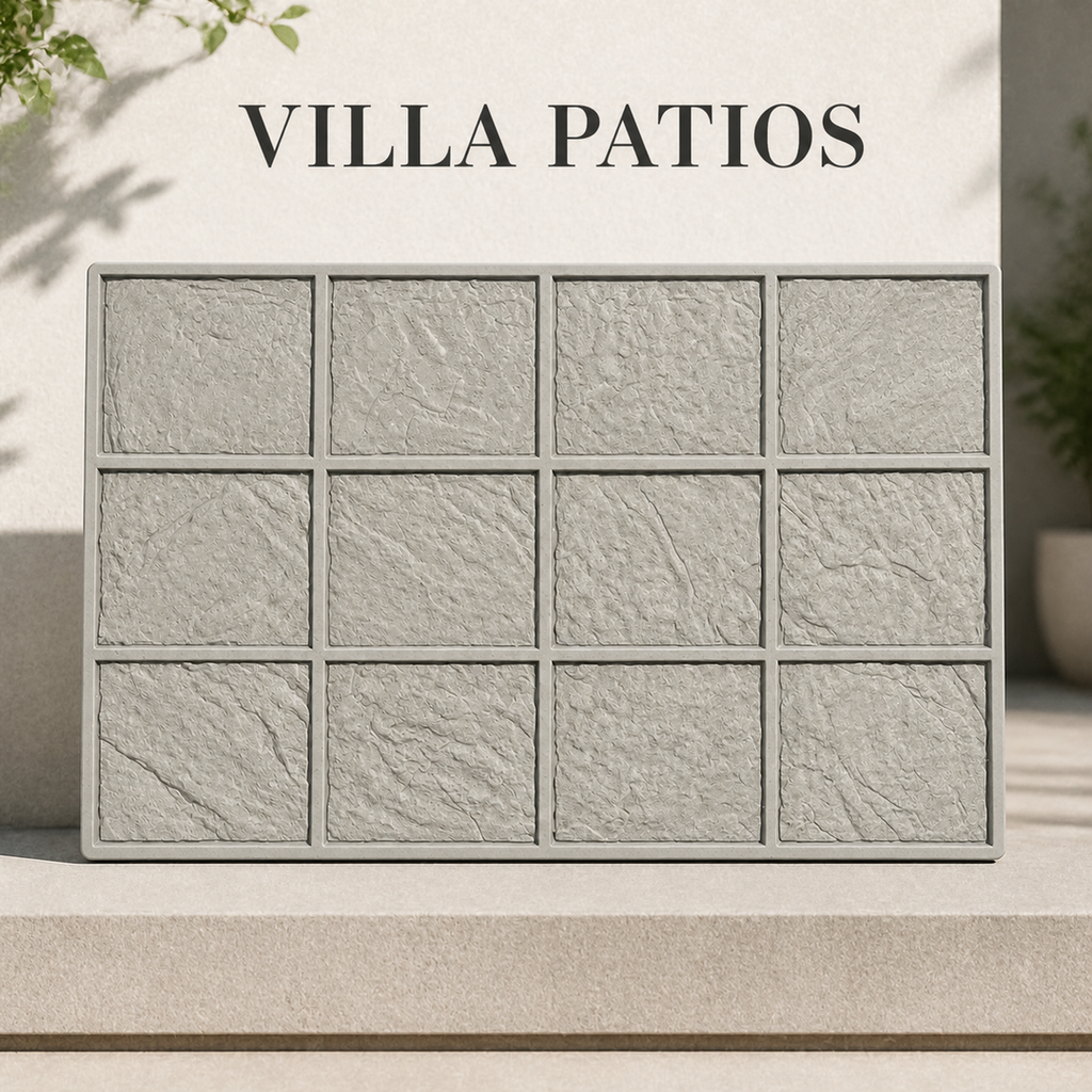 FX-189 Twelve-Tile Slate Stamp Panel - patios de villa