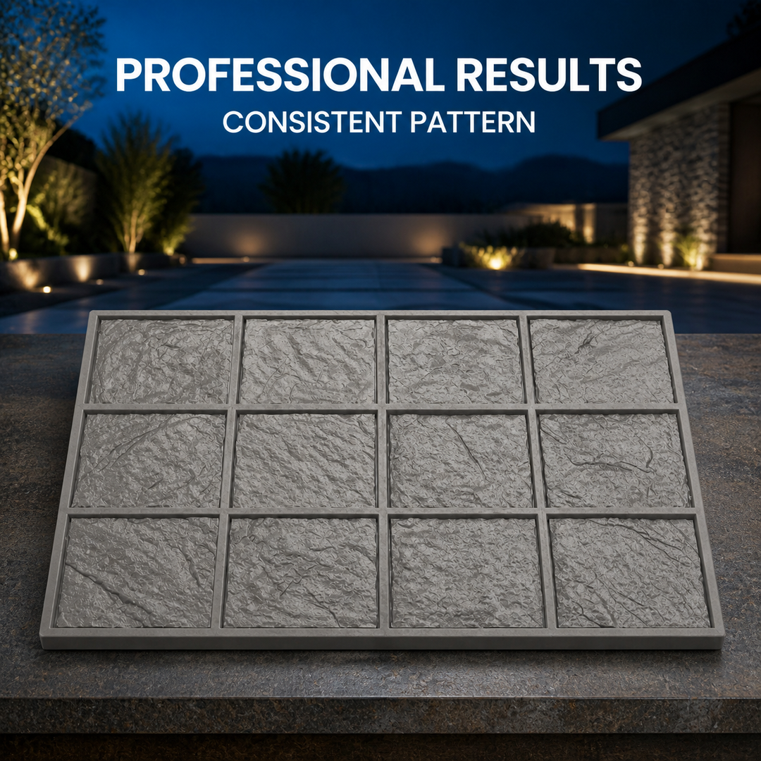 FX-189 Twelve-Tile Slate Stamp Panel - resultados profesionales